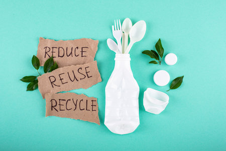 Reuse, reduce, recycle concept. Zero wasteの写真素材