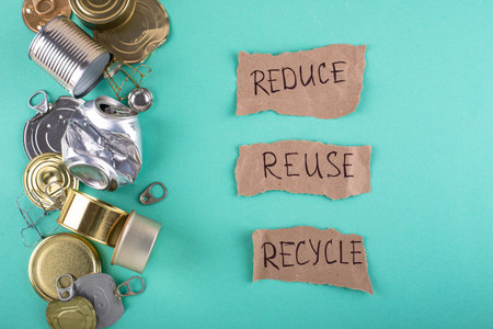 Reuse, reduce, recycle concept. Zero wasteの写真素材