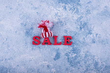 Christmas sale concept with textの写真素材