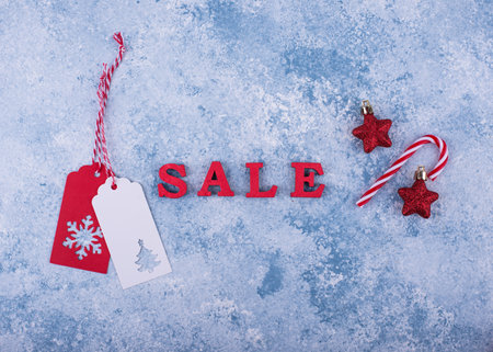 Christmas sale concept with textの写真素材
