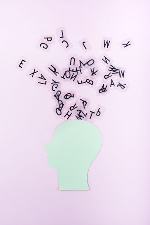 Dyslexia awareness concept with letters