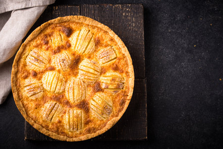 Homemade apple pie, comfort foodの写真素材