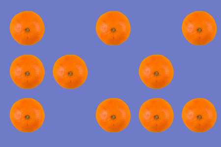Vibrant citrus pattern on bold backgroundの写真素材