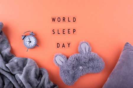 World sleep day concept with alarm clock