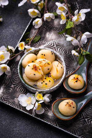 Tang yuan rice dumpling balls for Chinese lunar New year celebration