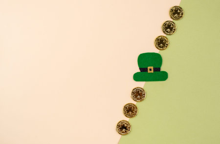 St. Patricks Day background with shamrock