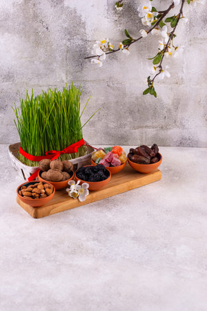 Traditional Azerbaijan spring holiday Novruz concept