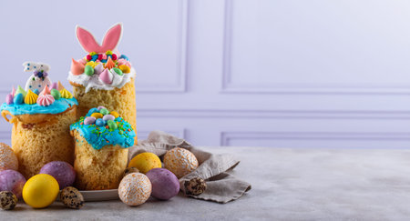 Traditional Ukrainian festive Easter cake