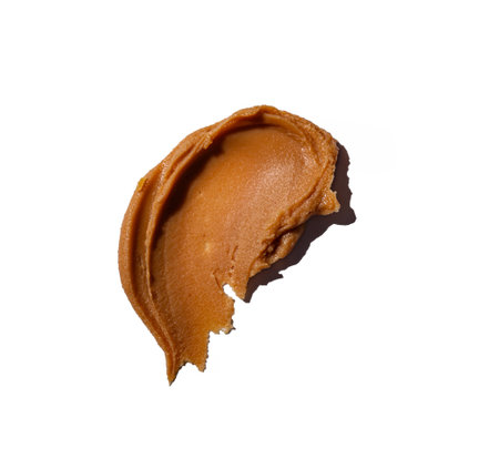 Peanut butter texture backgroundの写真素材
