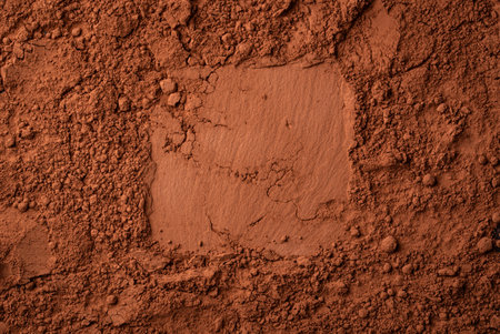Cocoa powder chocolate texture backgroundの写真素材