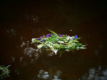 Midsummer solstice or Ivan Kupala celebrationの写真素材
