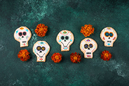 Mexican Halloween Dia de los Muertosの写真素材