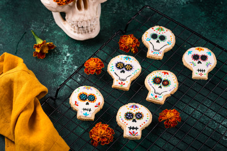 Mexican Halloween Dia de los Muertosの写真素材