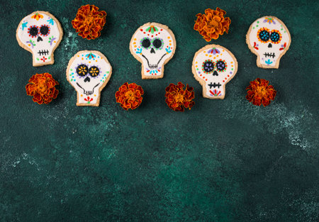 Mexican Halloween Dia de los Muertosの写真素材