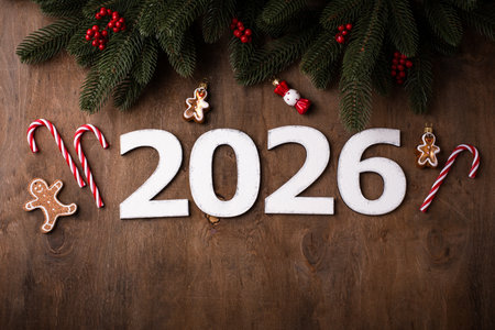 Number 2026 New year celebration conceptの写真素材