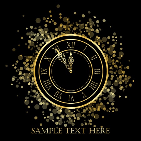 New Year Clockのイラスト素材