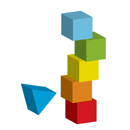 Vector illustration of tower collapseのイラスト素材