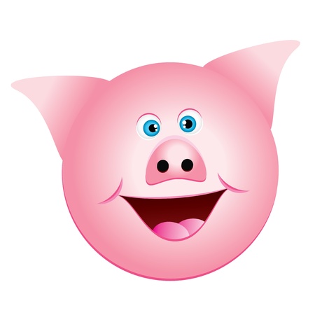 Vector illustration of pigのイラスト素材