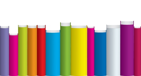 Vector illustration of colorful books  のイラスト素材