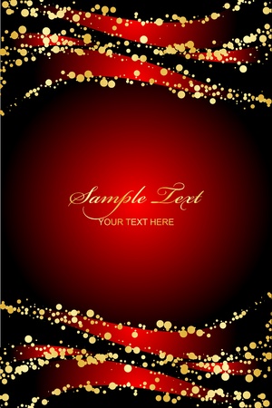 Luxury red Christmas backgroundのイラスト素材