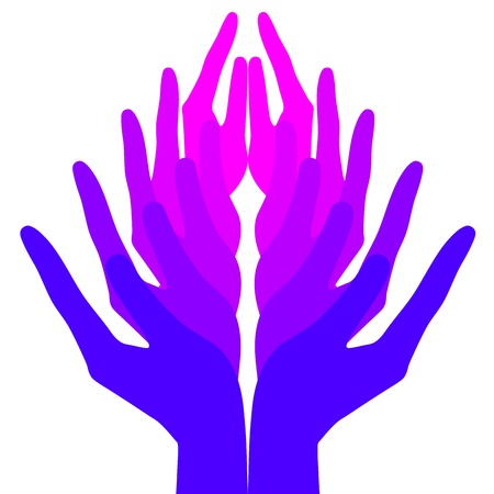 Spirituality, peace and loveのイラスト素材