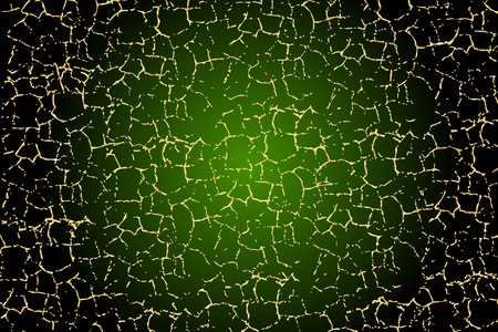 Green texture with gold cracksのイラスト素材