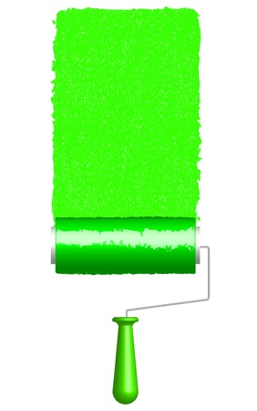 Vector illustration of paint rollersのイラスト素材