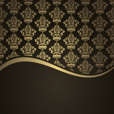 Vector brown and gold backgroundのイラスト素材
