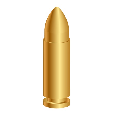 Vector illustration of 3d bullet のイラスト素材