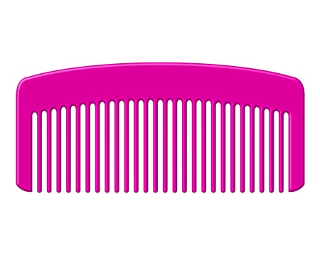 Vector illustration of pink combのイラスト素材