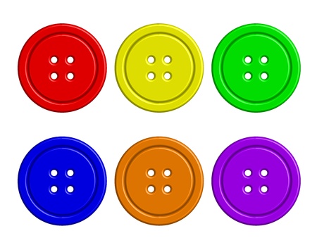 Vector illustration of colorful buttonsのイラスト素材