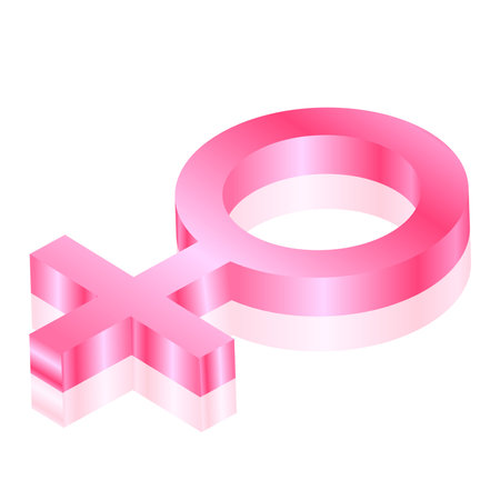 female 3d iconのイラスト素材