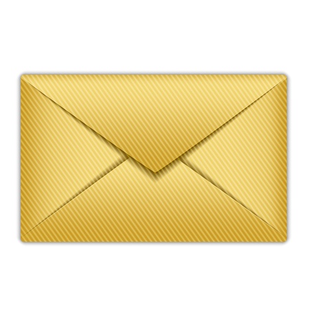 Vector illustration of gold envelopeのイラスト素材