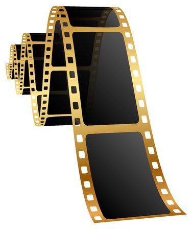 illustration of golden filmのイラスト素材