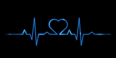 vector - Cardiogram of loveのイラスト素材