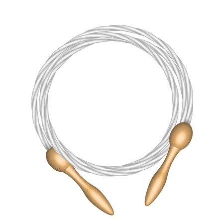 Vector illustration of skipping ropeのイラスト素材