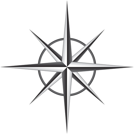 illustration of compass roseのイラスト素材