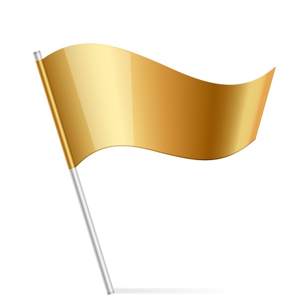illustration of gold flagのイラスト素材