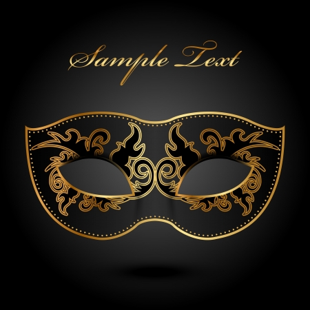 Mystery -  background with ornate maskのイラスト素材