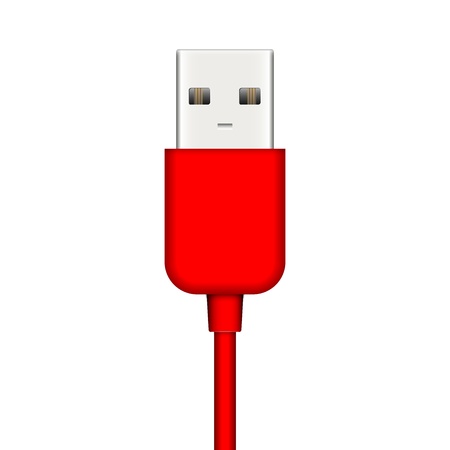Vector illustration of usb plugのイラスト素材