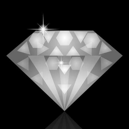 Vector illustration of diamondのイラスト素材