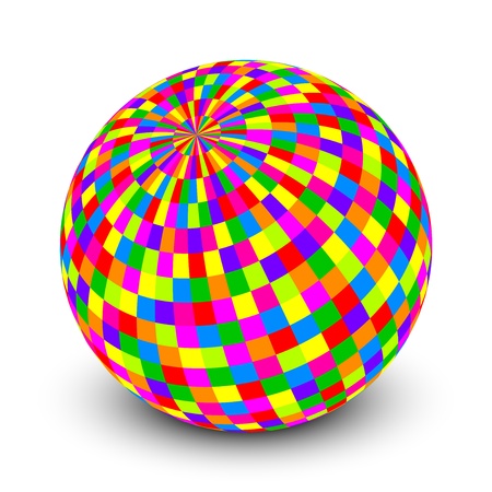 Vector illustration of colorful ballのイラスト素材