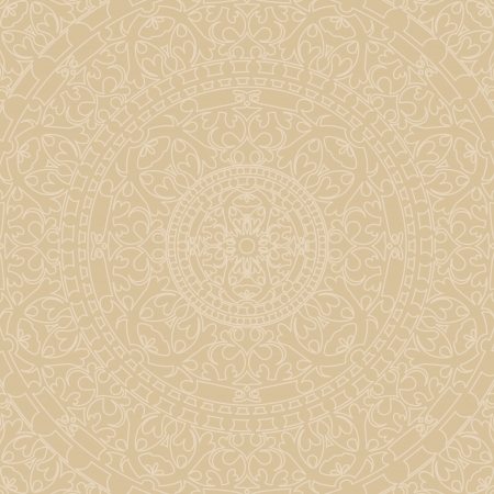 Vector beige background with ornamentsのイラスト素材
