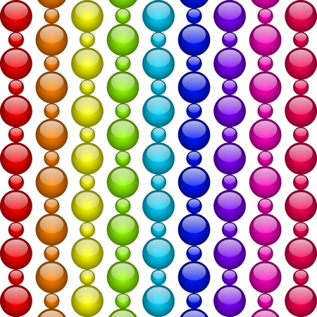 colorful beadsのイラスト素材