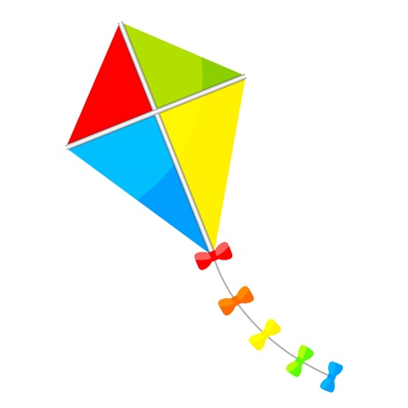 illustration of colorful kiteのイラスト素材