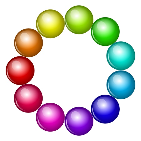Vector colorful beadsのイラスト素材