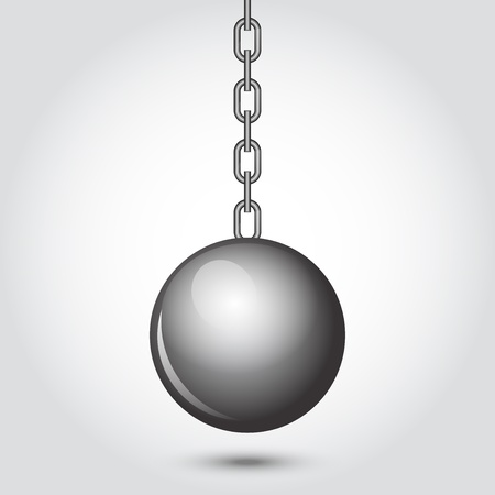 Vector illustration of wrecking ballのイラスト素材
