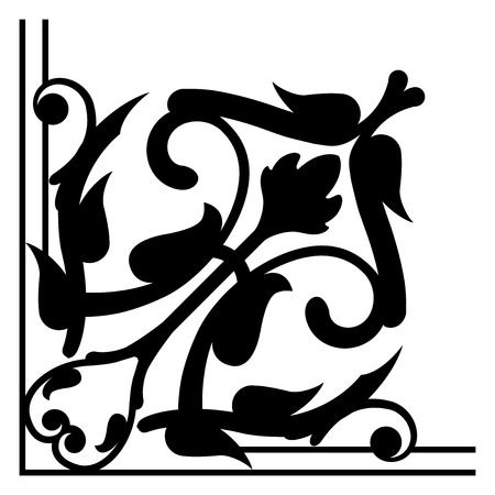 Vector corner vignetteのイラスト素材