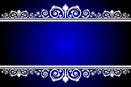 Vector blue and white frameのイラスト素材