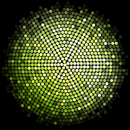 Vector green disco lights backgroundのイラスト素材